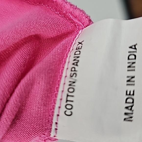 Eshakti Pink Fit & Flare Cap Sleeve Dress w 3-Button Front & Side Pockets - Picture 9 of 15